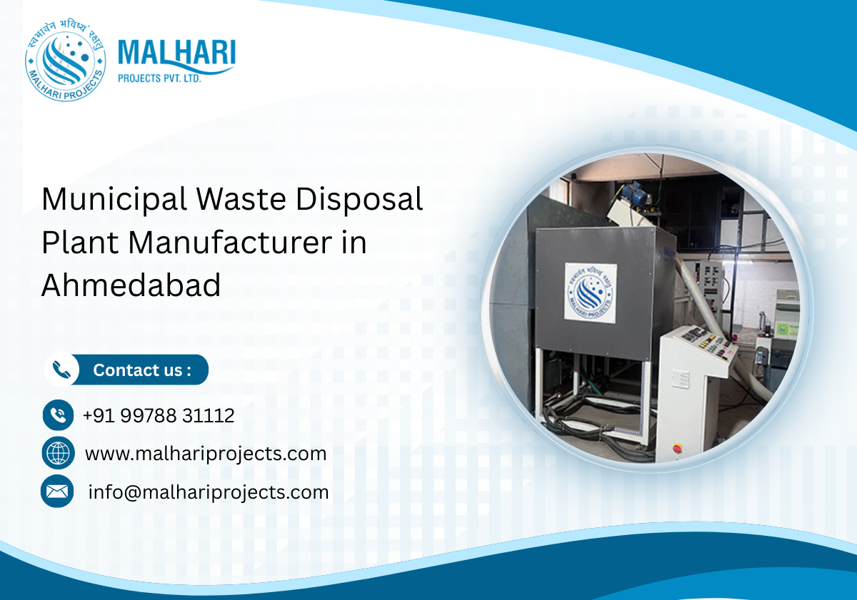 Municipal Waste Disposal Plant Manufacturer in Ahmedabad