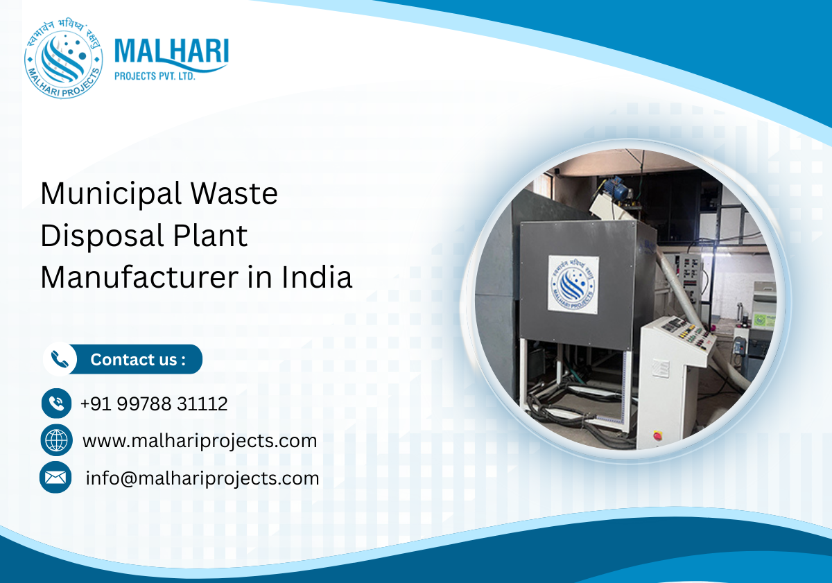 Municipal Waste Disposal Plant Manufacturer in India