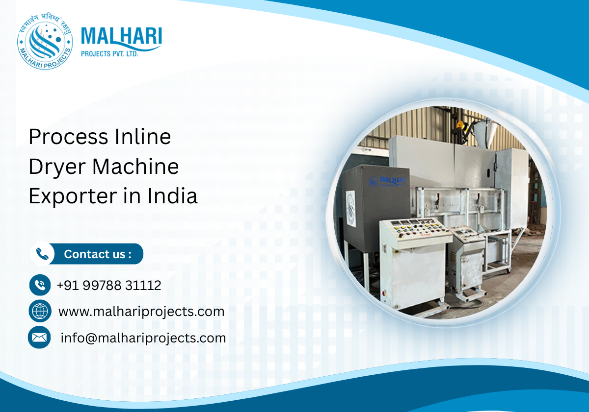 Process Inline Dryer Machine Exporter in India