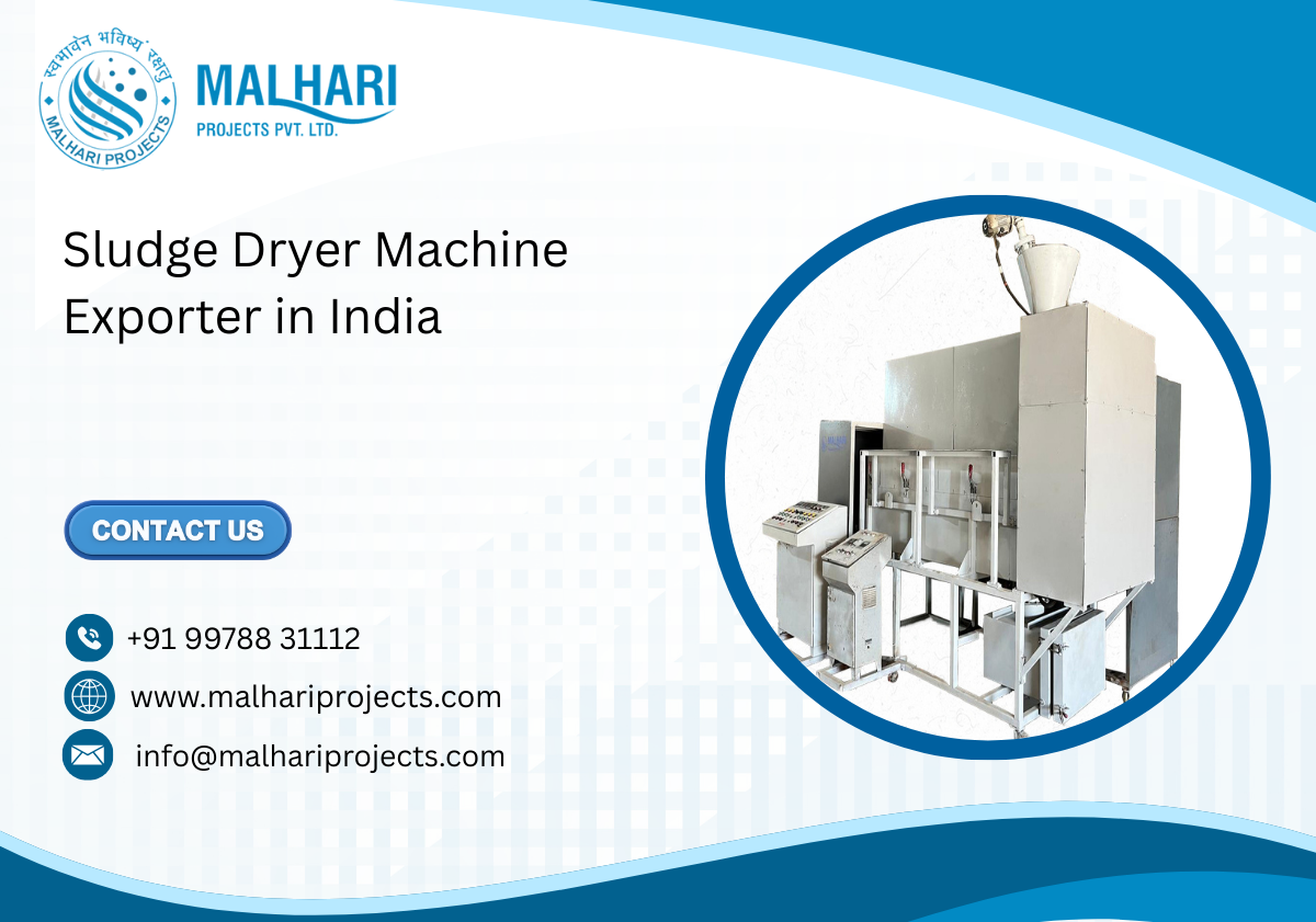 Sludge Dryer Machine Exporter in India